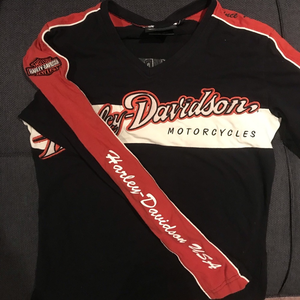 Harley-Davidson Women’s V-Neck Long Sleeve
